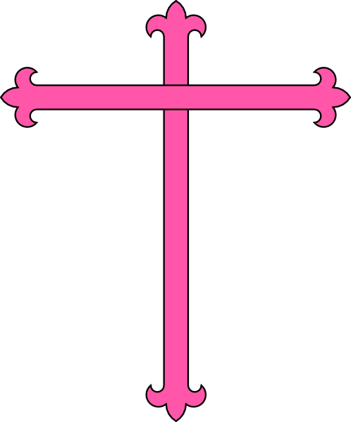 498x600 Pink Cross Clip Art