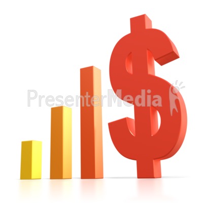 400x400 Bar Graph Dollar Sign