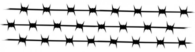 626x169 Barbed Wire Clipart Vector