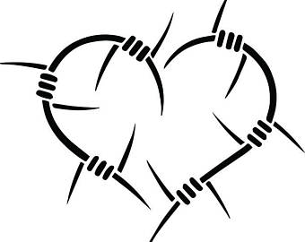 340x270 Barbed Wire Svg Etsy