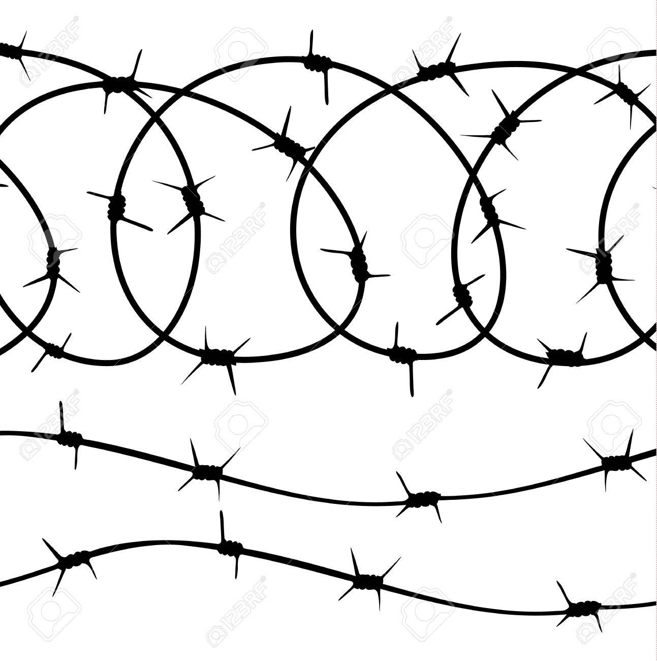 1293x1300 Razor Wire Vector