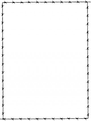 320x425 Revans Barbed Wire Border Clip Art Vector Clip Art Free Vector