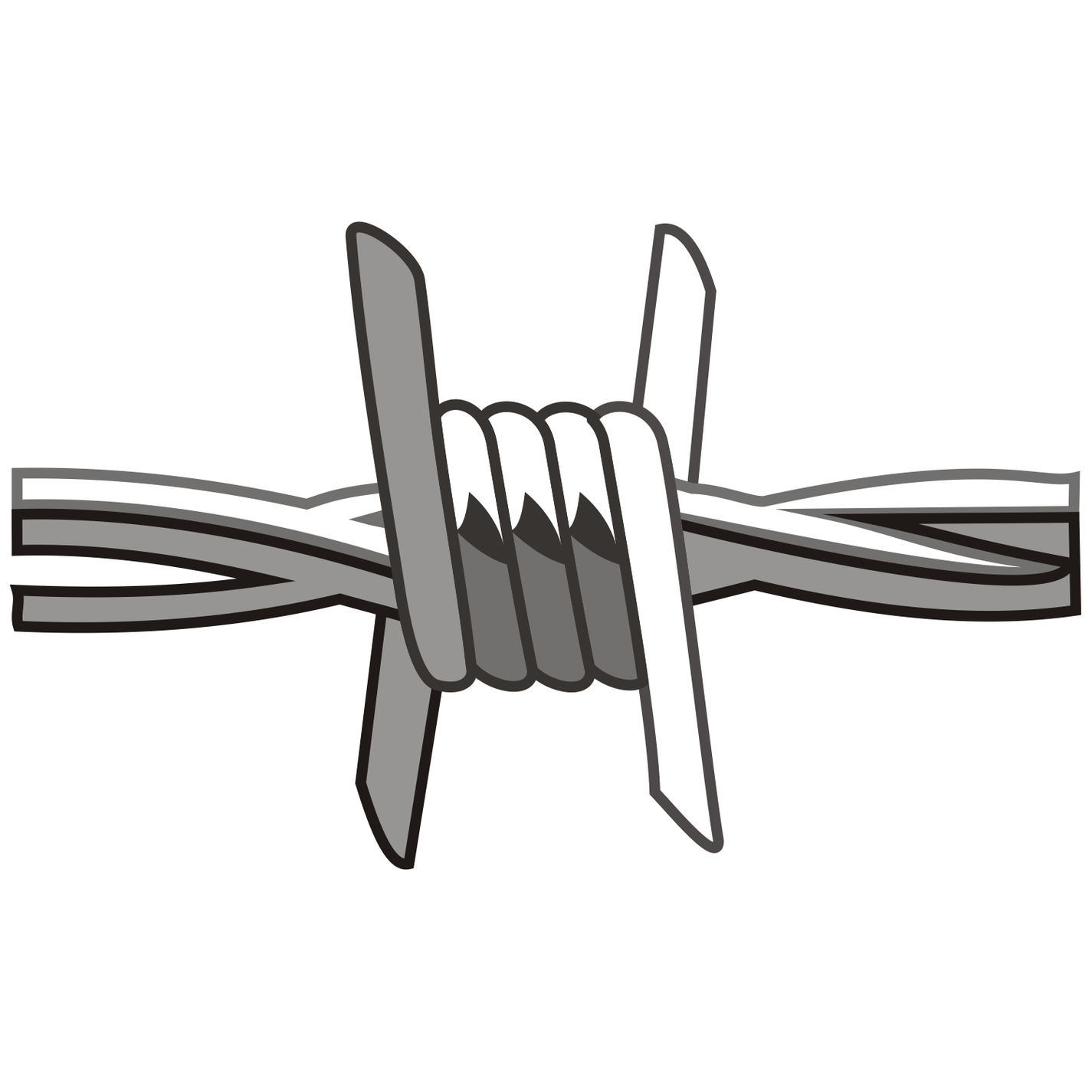 1425x1425 Barb Wire Clipart Cartoon