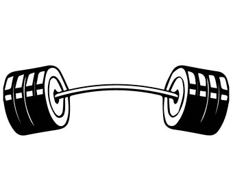 340x270 Barbell Clipart Etsy