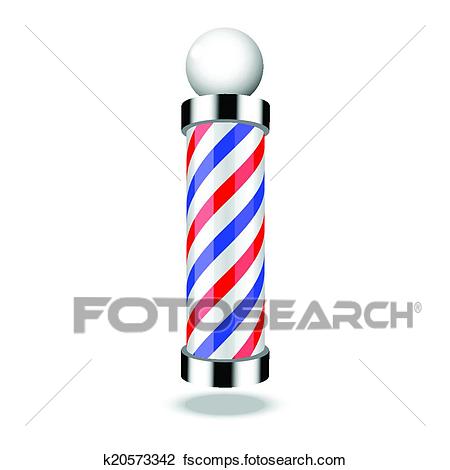 450x470 Clipart Of Classic Barber Shop Pole K20573342
