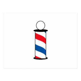 324x324 Barber Pole Postcards Zazzle