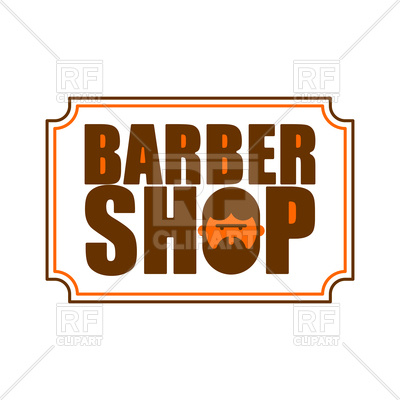 400x400 Barber Shop Icon. Emblem Of Hairdresser For Men. Royalty Free
