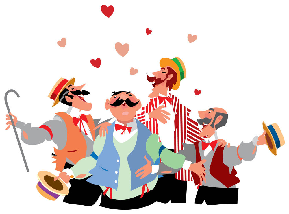 1000x740 Graphics For Barbershop Quartet Clip Art Graphics Www