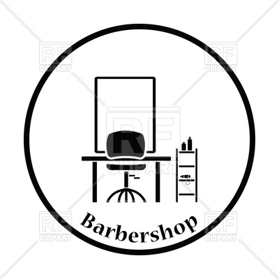 400x400 Icon Of Barbershop Royalty Free Vector Clip Art Image