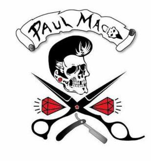 309x329 My Logo Old School Barber Rockabilly Skull Barber