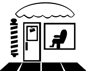 293x242 Barber Shop Clipart