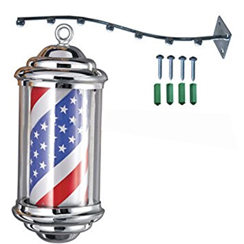 355x355 Clevr Mini Barber Pole Globe Light Usa Stripes