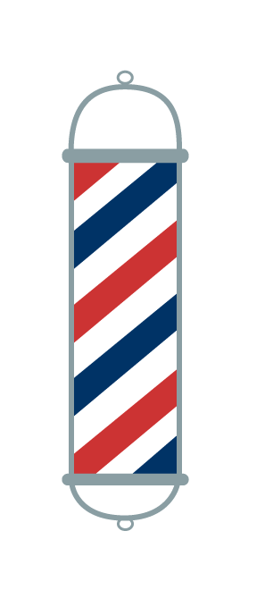 306x660 Pole Barber Shop Clipart