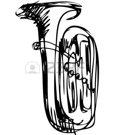 384x450 Euphonium Clipart