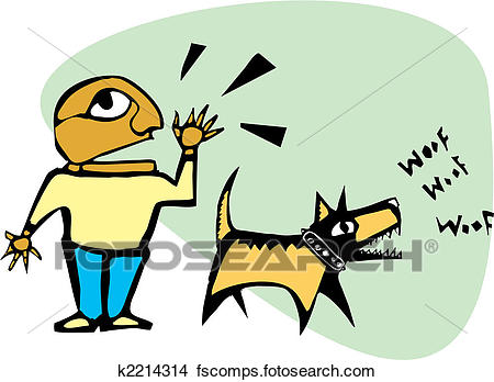 450x348 Clipart Of Barking Dog K2214314