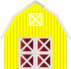 300x294 Yellow Barn Clip Art