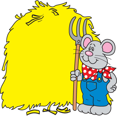 413x408 Barn Clipart Hay Pile