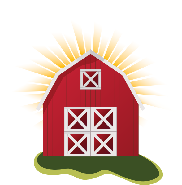 588x597 Red Barn Clip Art
