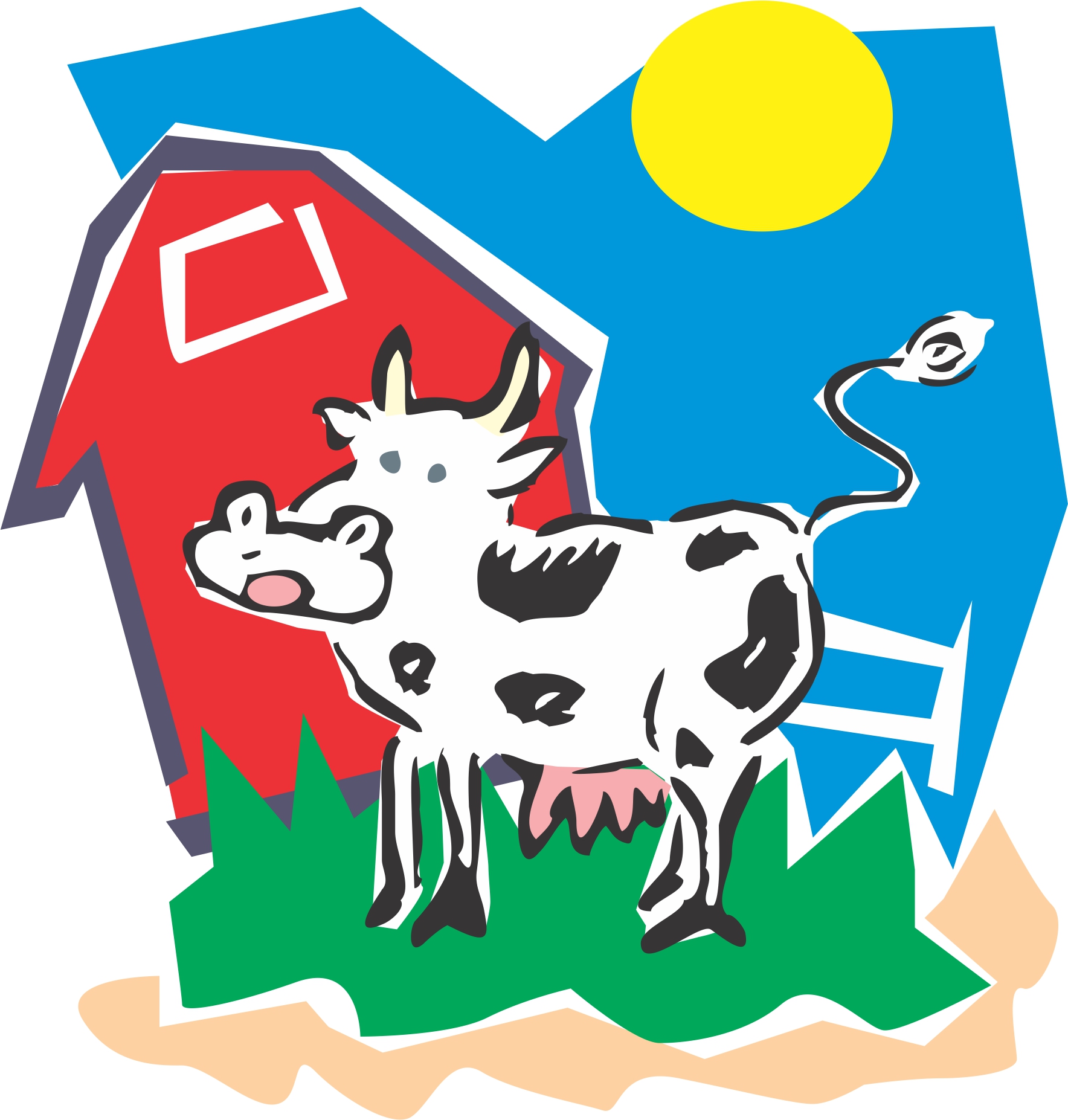 1768x1854 Barn Clipart Cow Barn