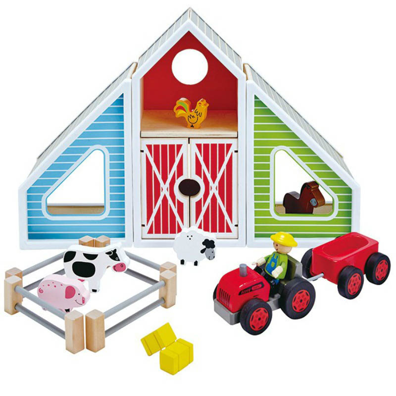 800x800 Hape Barn Play