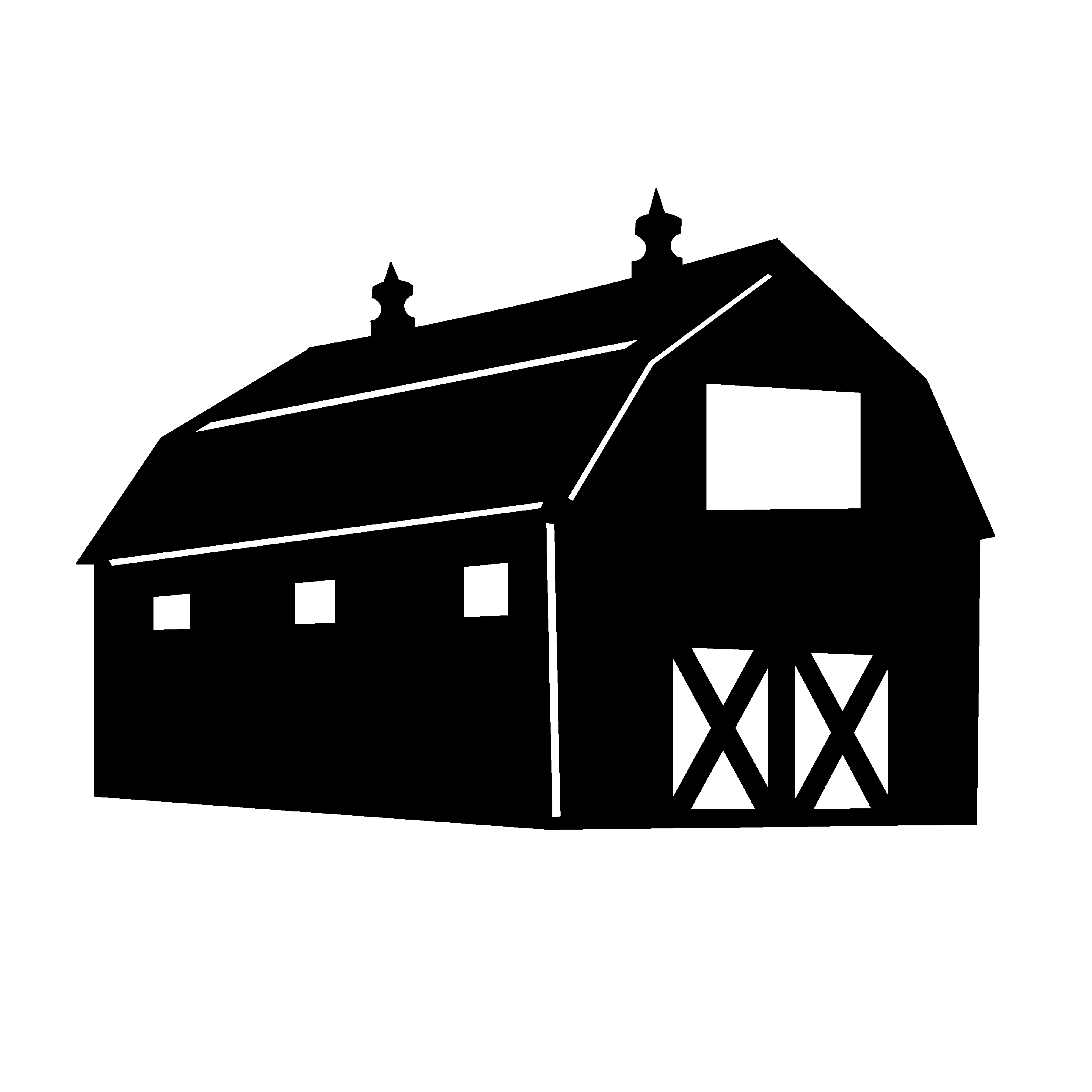 3600x3600 Barn Clipart Side