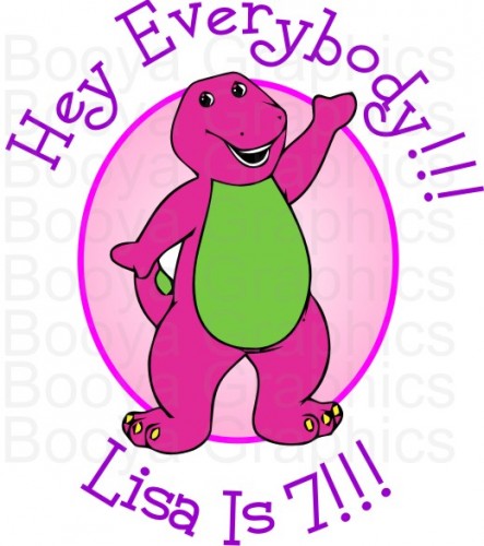 443x500 Barney Clipart