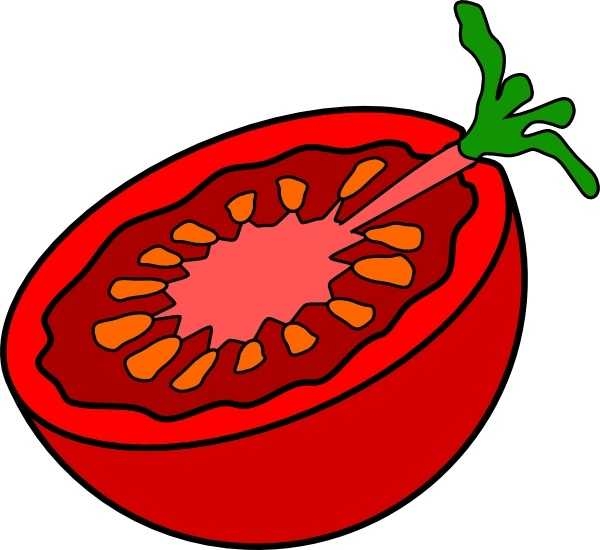 600x550 Cut Tomato Clip Art Free Vector In Open Office Drawing Svg ( Svg