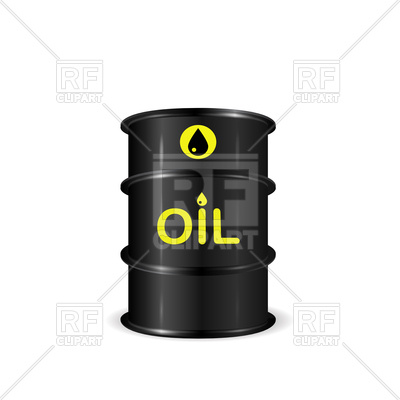 400x400 Single Oil Barrel Royalty Free Vector Clip Art Image