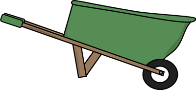 400x184 Wheel Barrel Clip Art Cliparts