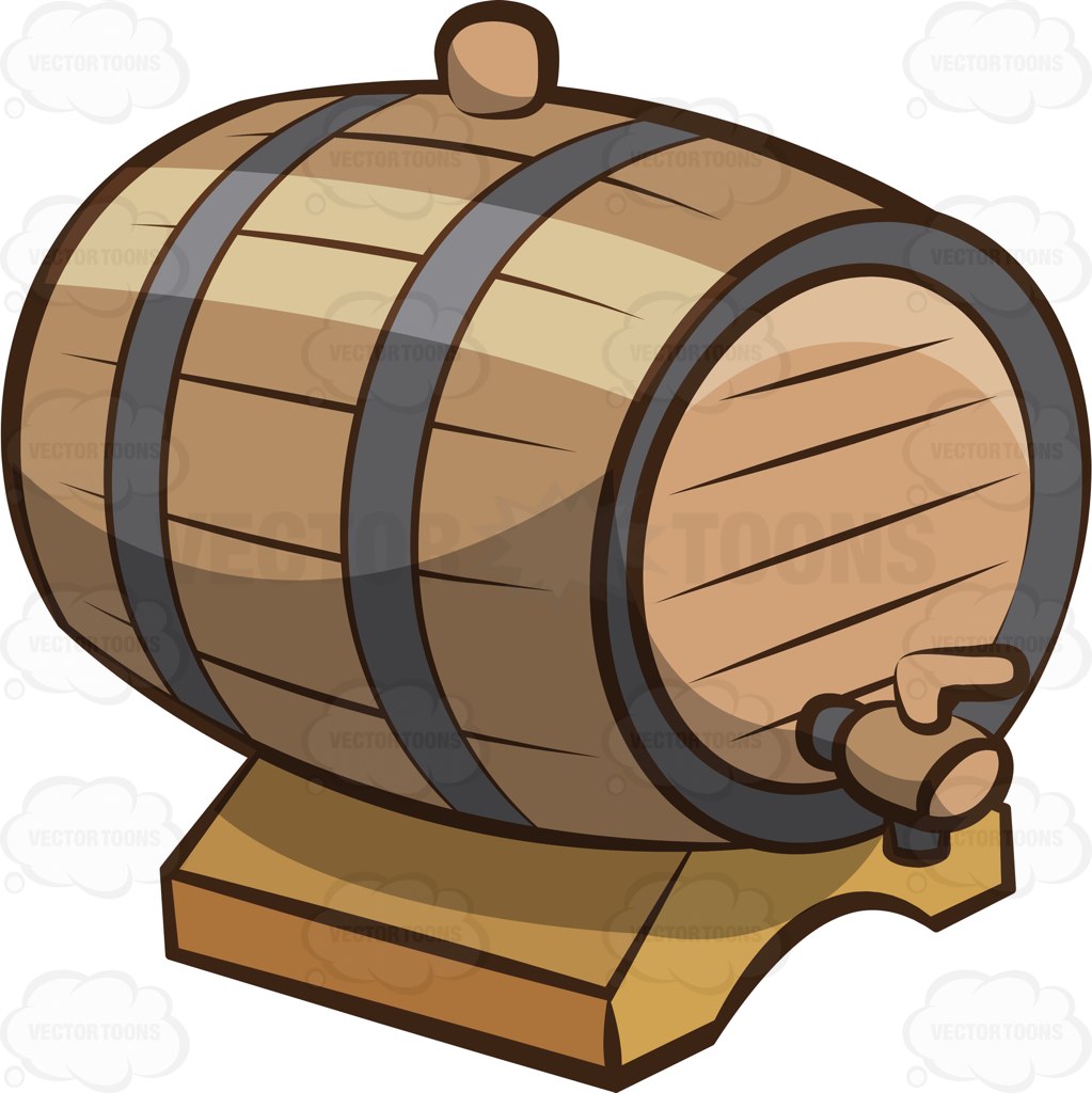 1023x1024 Barrel Clipart Wooden Barrel