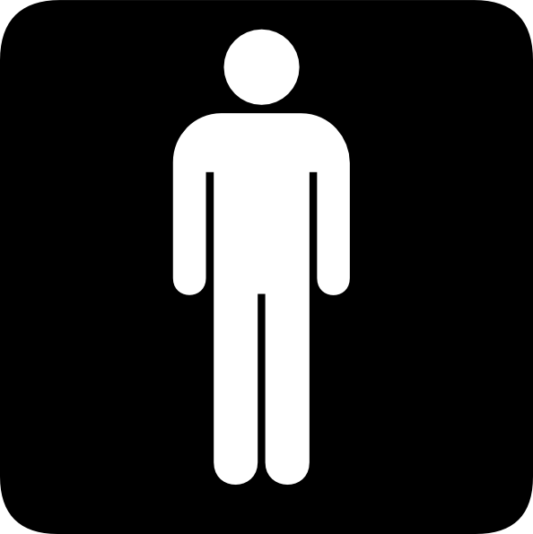 594x595 Male Toilet Sign Clip Art