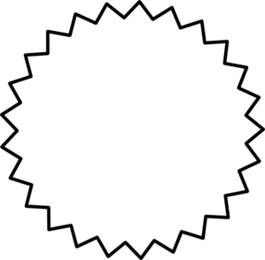 299x294 Starburst Barry Clip Art Image