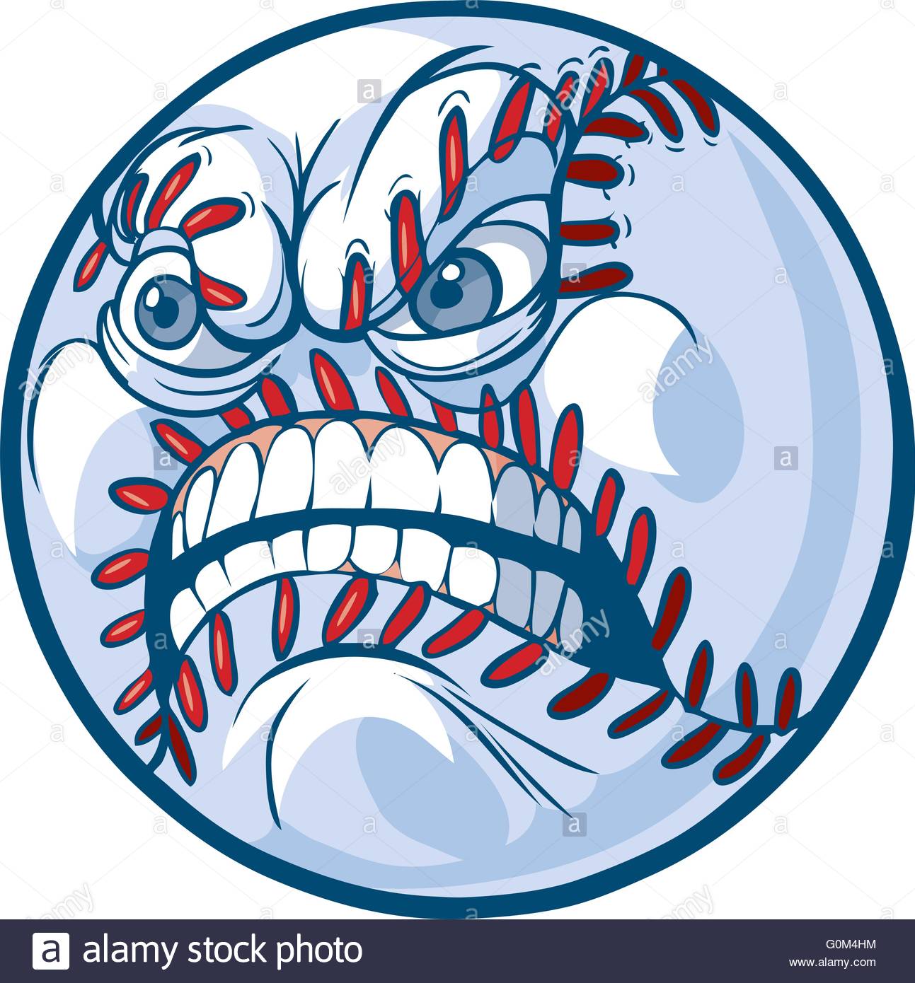1293x1390 Vector Cartoon Clip Art Illustration Of A Baseball Or Softball