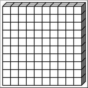 304x304 Tens And Ones Blocks Clip Art