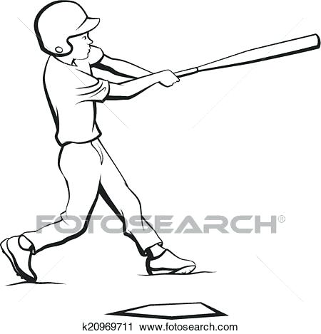 450x469 Clipart Baseball Baseball Batter Hitting Ball Search Clip Art