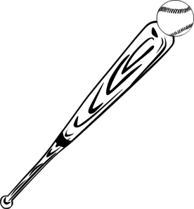 276x297 Baseball Bat And Ball Clip Art