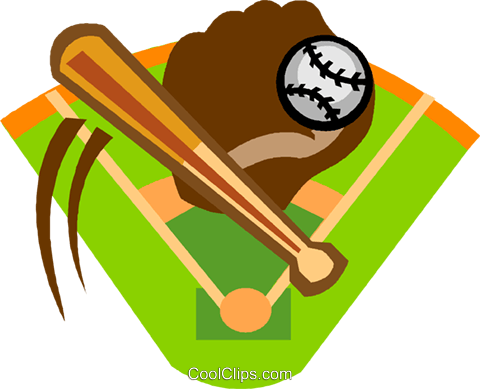 Baseball Bat And Ball Clipart | Free download on ClipArtMag