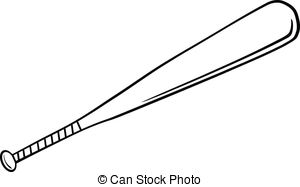 300x187 Baseball Bat Clipart Black And White