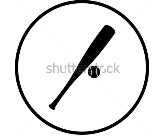 550x454 Premium Baseball Bat Vectors