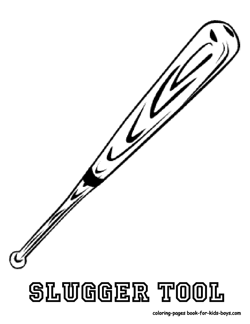 816x1056 Baseball Bat Drawing For Kids