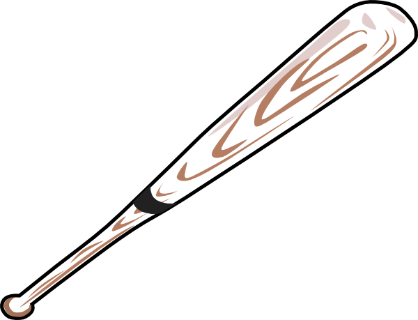 600x459 Baseball Bat White Clip Art