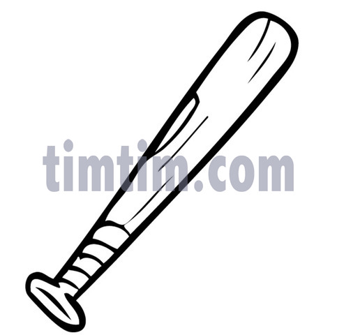 483x480 Free Drawing Of A Baseball Bat Bw From The Category Sports