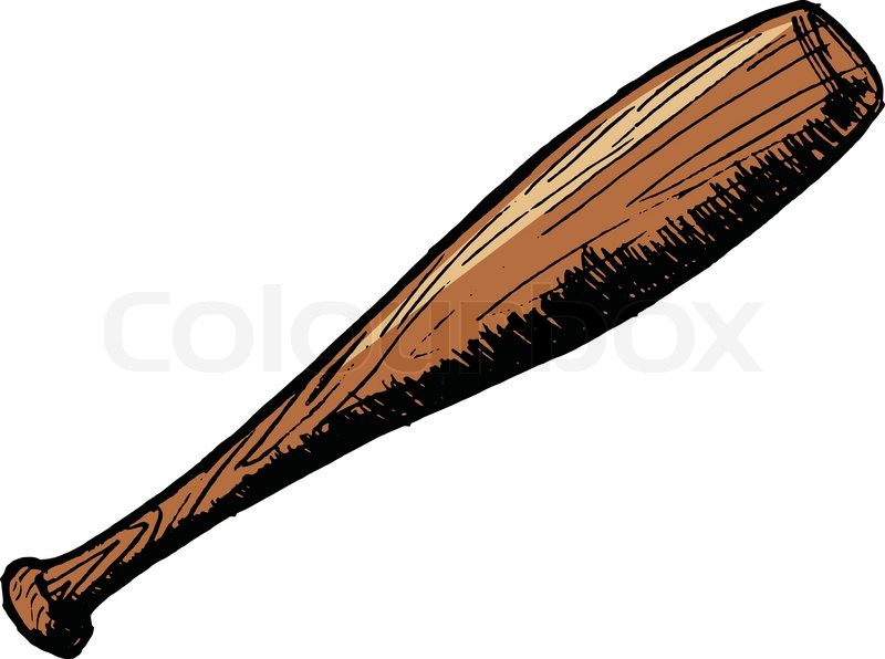 800x596 Baseball Bat Stock Vector Colourbox