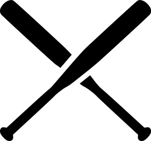 300x280 Angry Ball Face With Broken Wooden Baseball Bat Vector Royalty