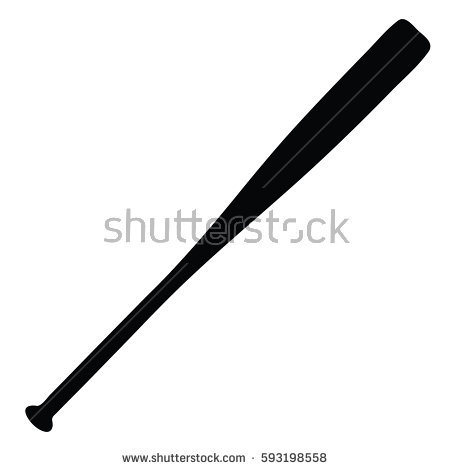 450x470 Baseball Bat Clipart Silhouette