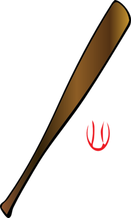 256x426 Baseball Bat Clipart I2clipart