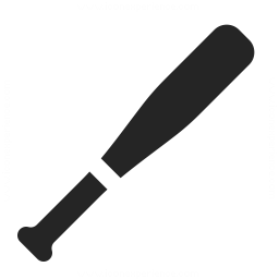 256x256 Baseball Bat Icon Iconexperience