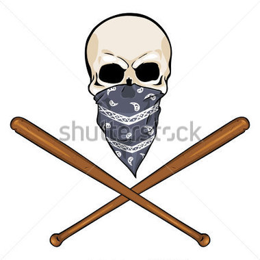 380x380 Baseball Skull Clipart