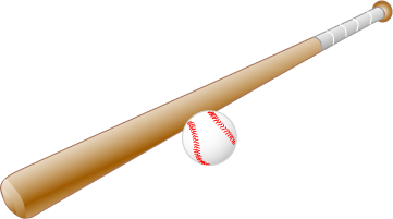 361x201 Baseball Bat Clipart Ballgame 2392501