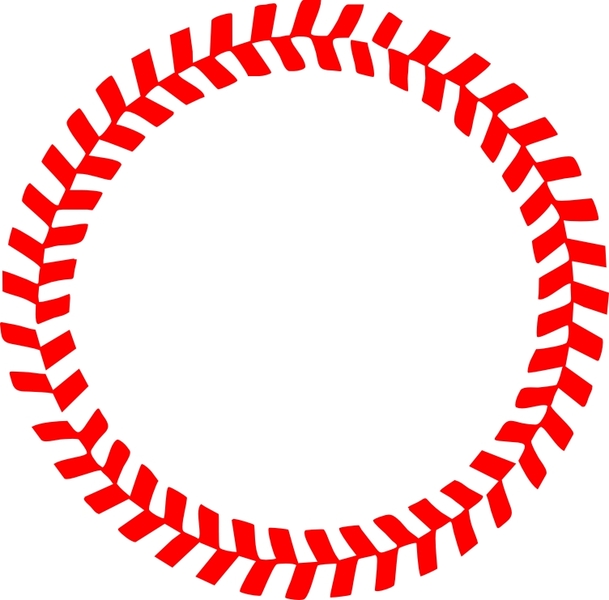609x600 Baseball Stitches In A Circle Vector Vector Free Download